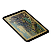 シカゴ磁石イリノイ州ヴィンテージ旅行 マグネット (右側)