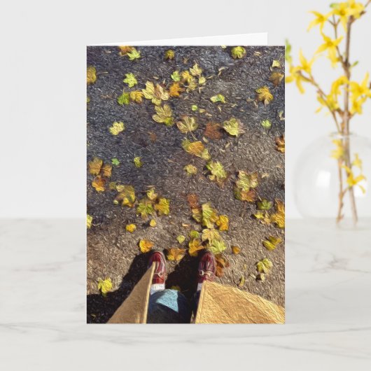 シカゴ秋グリーティングカード カード (黄色い花)