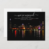 シカゴ移動案内はがき 案内ポストカード (正面/裏面)