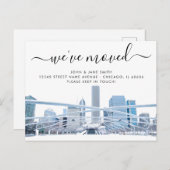 シカゴ移動案内はがき 案内ポストカード (正面/裏面)