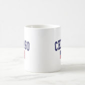 シカゴ米国国旗 コーヒーマグカップ (中央)