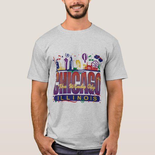 シカゴ紙吹雪 Tシャツ (正面)