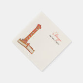 シカゴ結婚のカクテルナプキン スタンダードカクテルナプキン (角)