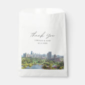 シカゴ結婚の写パーソナライズされた真 フェイバーバッグ (正面)