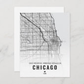 シカゴ結婚の週末詳細 エンクロージャーカード (正面/裏面)