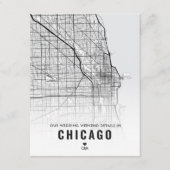 シカゴ結婚の週末詳細 エンクロージャーカード (正面)