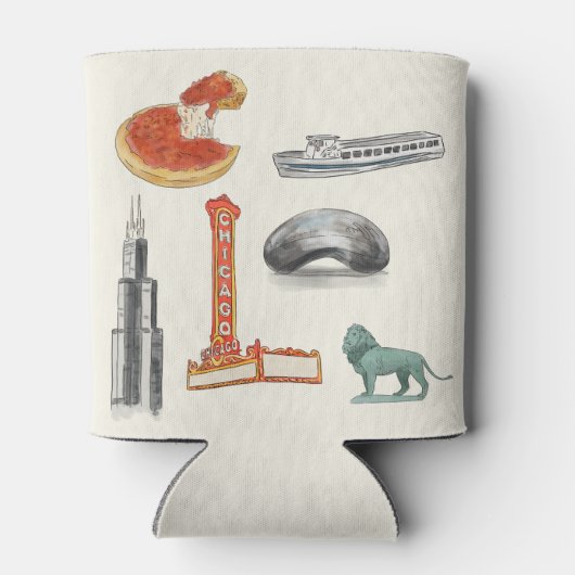 シカゴ結婚の 缶クーラー (裏面)