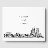 シカゴ結婚スカイラインズゲストブック ゲストブック (裏面)