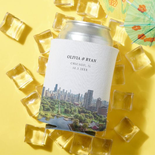 シカゴ結婚式の引き出物カスタム 缶クーラー (インサイチュ 夏)