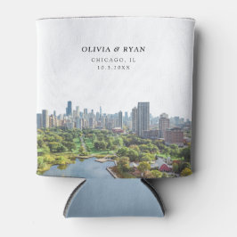 シカゴ結婚式の引き出物カスタム 缶クーラー
