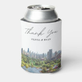 シカゴ結婚式の引き出物カスタム 缶クーラー (缶裏面)