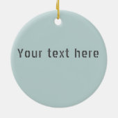 シカゴ緯度パーソナライズされた経度 セラミックオーナメント (裏面)