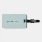 シカゴ緯度パーソナライズされた経度 ラゲッジタグ (裏面横)