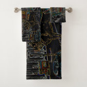 シカゴ美術研究所LIONS MICHIGAN AVE NEON 1930 バスタオルセット (インサイチュ)