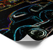 シカゴ美術研究所LIONS MICHIGAN AVE NEON 1930 ポスター (角)