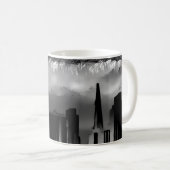 シカゴ自然シーン建物タワーズアートスケッチ コーヒーマグカップ (正面右)