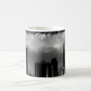 シカゴ自然シーン建物タワーズアートスケッチ コーヒーマグカップ