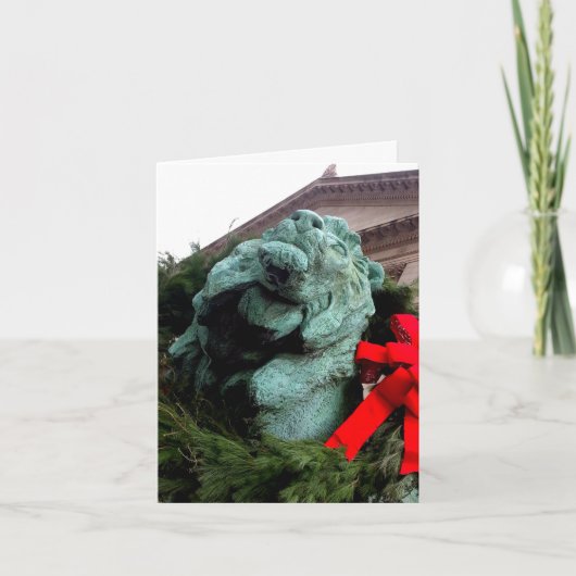 シカゴ芸術研究所の南ライオン カード (正面)