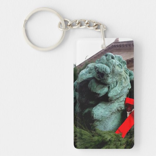 シカゴ芸術研究所の南ライオン キーホルダー (正面)