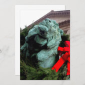 シカゴ芸術研究所の南ライオン サンキューカード (正面/裏面)