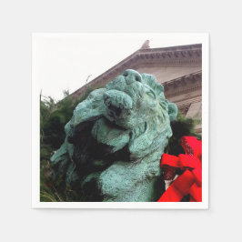 シカゴ芸術研究所の南ライオン スタンダードカクテルナプキン