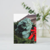 シカゴ芸術研究所の南ライオン ポストカード (スタンド正面)