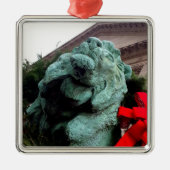 シカゴ芸術研究所の南ライオン メタルオーナメント (正面)