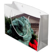 シカゴ芸術研究所の南ライオン ラージペーパーバッグ (裏面アングル)