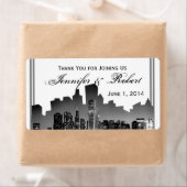 シカゴ行き先ウェディングウォーターボトルラベル ラベル (インサイチュ)