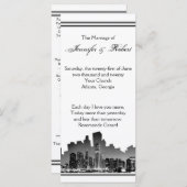 シカゴ行き先結婚式 プログラム (正面/裏面)