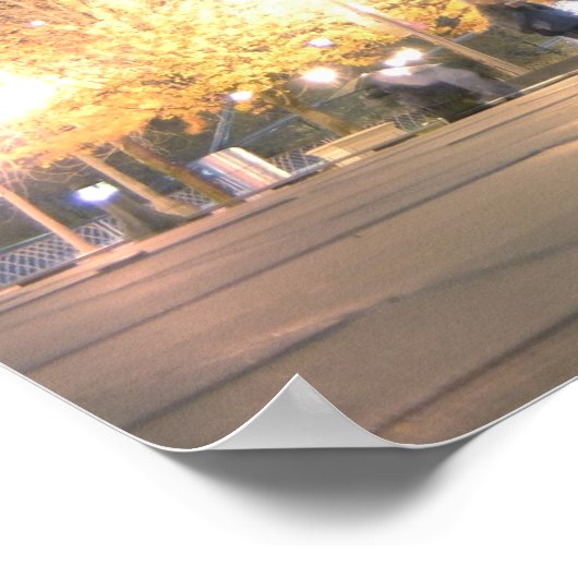 シカゴ豆の反射 ポスター (角)