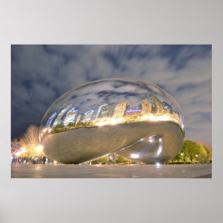 シカゴ豆の反射 ポスター