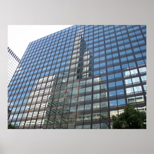 シカゴ超高層ビルズ川から見た ポスター (正面)