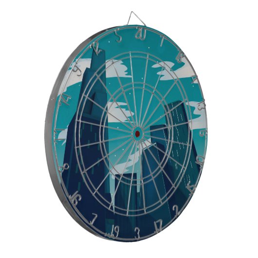 シカゴ超高層ビル ダーツボード (正面左)