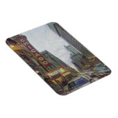 シカゴ通りズザウィンディシティレトロアート マグネット (右側)