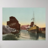 シカゴ運河エレベーター, 1900 ポスター (正面)