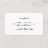 シカゴ都市旗のカスタムな名刺のテンプレート 名刺 (裏面)