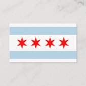 シカゴ都市旗のカスタムな名刺のテンプレート 名刺 (正面)