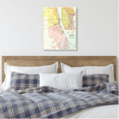 シカゴ鉄道ターミナルマップ キャンバスプリント (インサイチュ (寝室))