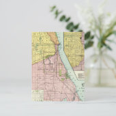 シカゴ鉄道ターミナルマップ ポストカード (スタンド正面)