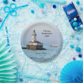 シカゴ防波堤ライト&ウィンディII紙プレート ペーパープレート (パーティー)