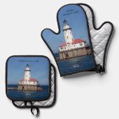 シカゴ防波堤ライト 鍋つかみ&鍋敷きセット (正面/裏面)