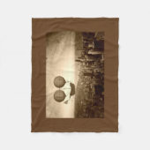 シカゴ飛行船 フリースブランケット (正面)