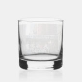 シカゴ高架環状列車 ウイスキーグラス (裏面)