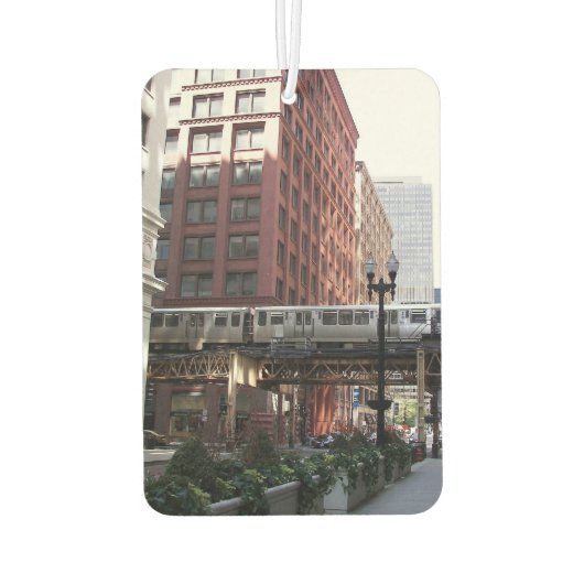 シカゴ高架環状列車 カーエアーフレッシュナー (裏面)