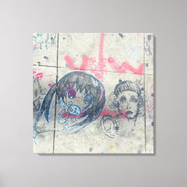 シカゴ鮮やかグラフィティ キャンバスプリント