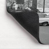 シカゴ1964スカイラインと美しいテールフィン車 マウスパッド (コーナー)