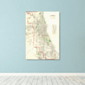 シカゴ2 キャンバスプリント (インサイチュ (ウッドフロア))