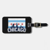 シカゴ4スターズヴィンテージトラベルシティ ラゲッジタグ (正面横)