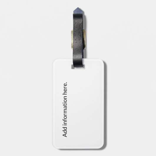 シカゴ4スターズヴィンテージトラベルシティ ラゲッジタグ (裏面縦)